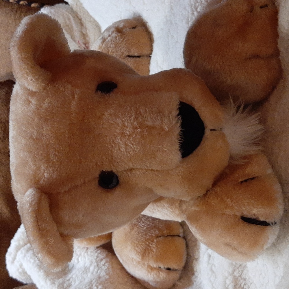 GANZ BROS. TOYS LTD. Plush stuffed lion large 20" X 15" X 11"